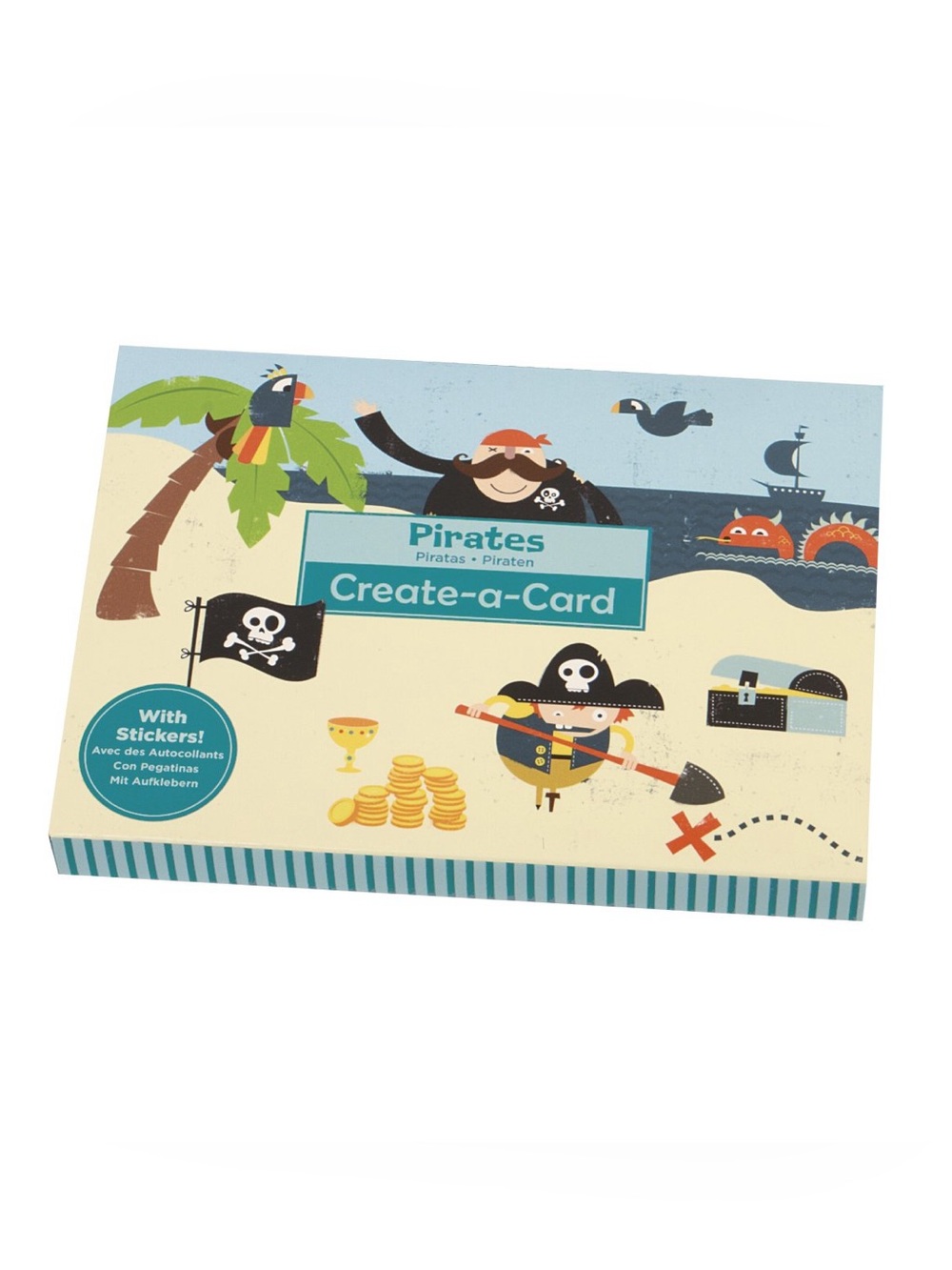 Mudpuppy Pirates Create a Card activity set - invite or thank you card potential